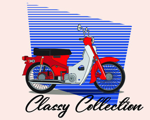 classic motorcycle concept in vector illustration design 2