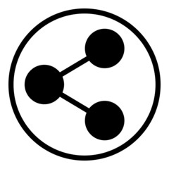 Share Button Flat Icon Isolated On White Background