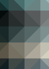 Fototapeta premium Abstract color Low-Polygones Generative Art background illustration