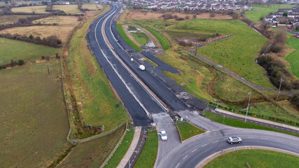 Limerick, Ireland 24.01.2022,he link between the Old Cratloe Rd road and the Coonagh Roundabout.