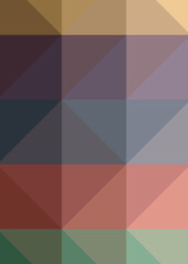 Fototapeta premium Abstract color Low-Polygones Generative Art background illustration