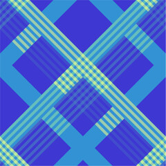 Lumberjack pattern blue yellow vector