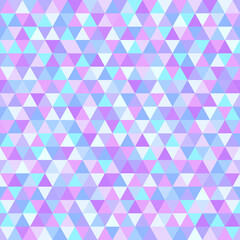 Seamless triangle pattern. Abstract geometric wallpaper of the surface. Tiled background. Light colors. Print for polygraphy, posters, t-shirts and textiles. Mosaic texture. Doodle for design