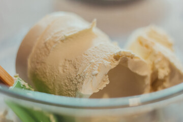 Cream cheese on a bowl for baking recipes