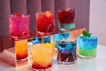 colourful cocktails, 