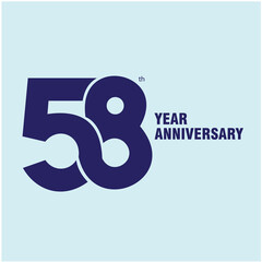 58 years logo for company or community anniversary_01