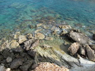 Mediterranean sea and rocks