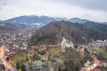 Fototapeta premium Dracula's Castle, Vlad the Impaler, voivode of Wallachia, the putative inspiration for Dracula