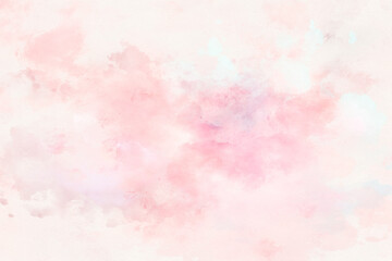 Beautiful abstract watercolor background in shades of pastel peach and pink.