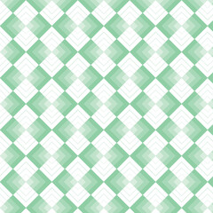 Green shades monochrome vector geometric seamless pattern with rhombuses