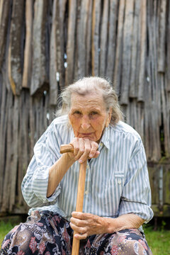 Grandma in garden
