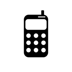 Telefon komórkowy z antenką  - ikona wektorowa