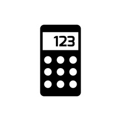 kalkulator, obliczanie, kalkulacja   - ikona wektorowa