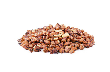 peanuts on a white background