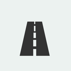 Road vector icon illustration sign
