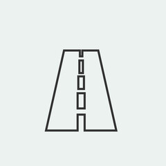 Road vector icon illustration sign