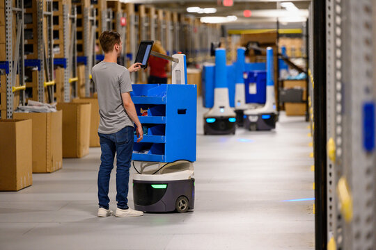 Delivery Robot technology at work 