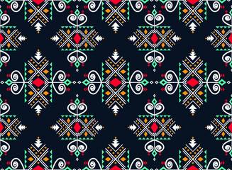 geometric design tribal vector texture Aztec-style seamless stripes, tribal embroidery, Indian, Mexican, folk motifs.