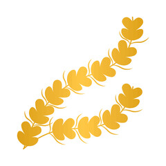 decorative golden leaves