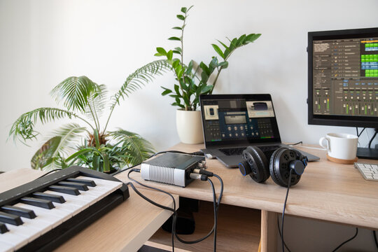 Tabletop At Musician Studio