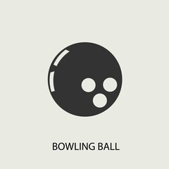 bowling vector icon illustration sign