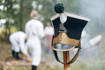 Elements of clothing soldier of the French Revolution