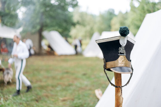 Elements of clothing soldier of the French Revolution