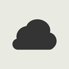  cloud vector icon illustration sign