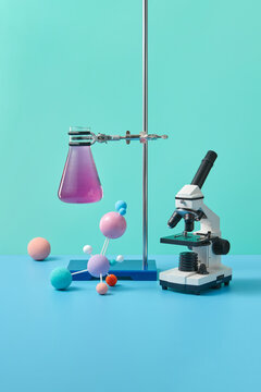 Scientific laboratory with equipment