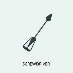 screwdriver vector icon illustration sign 