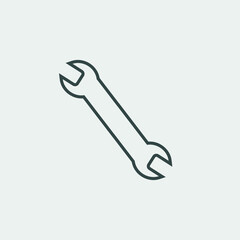wrench vector icon illustration sign 