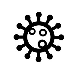 COVID-19 ikona, wirus, bakteria