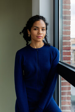 Pretty african american woman portrait