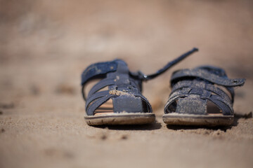 Toddler Sandals in the Sand