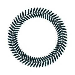 wreath of leaves icon