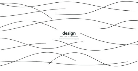 Hand drawn lines. Abstract pattern wave simple seamless, smooth pattern, web design, greeting card, textile, Technology background, Eps 10 vector illustration