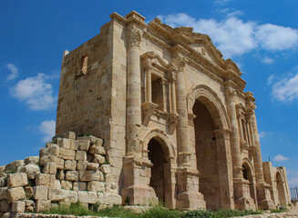 Fototapeta na wymiar ruins of ancient roman theatre