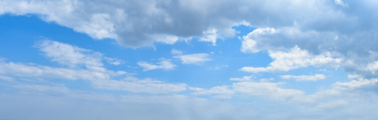 Clouds in the sky all the way to horizon line taken early evening