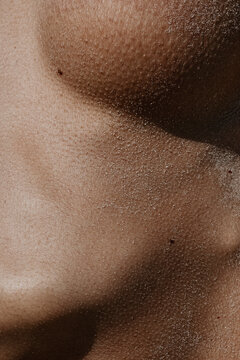 Detail-Close up white skin texture