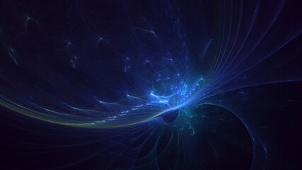Fototapeta premium 3D rendering abstract fractal light background