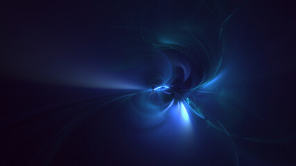 Fototapeta premium 3D rendering abstract fractal light background
