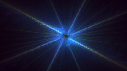 Obraz premium 3D rendering abstract fractal light background