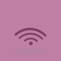 Wifi vector icon illustration sign