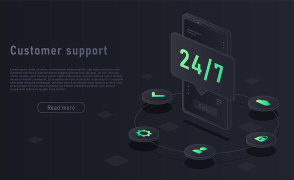 Customer support concept