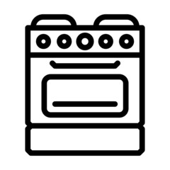 oven kitchen appliance line icon vector. oven kitchen appliance sign. isolated contour symbol black illustration