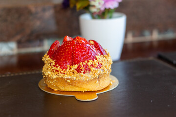 cake with strawberry