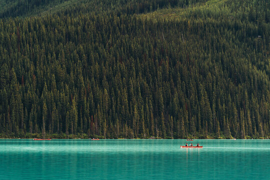Canoeing on Lake Louise