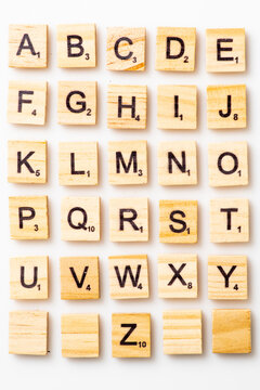 Complete Scrabble letter English alphabet uppercase