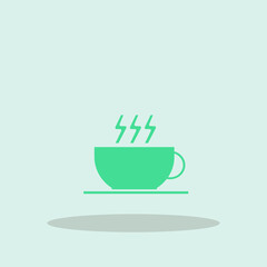 Coffee cup vector icon illustration sign