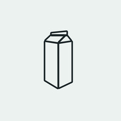 Milk vector icon illustration sign